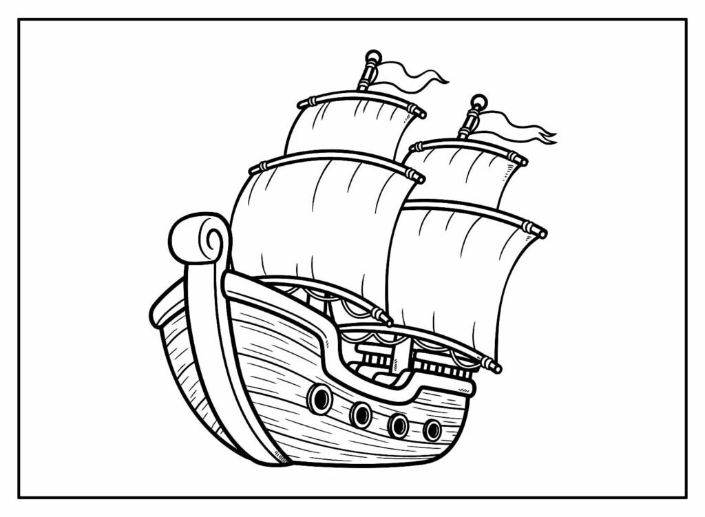 desenhos de navio para colorir 16