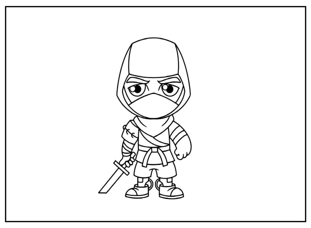 desenhos de ninja para colorir 11
