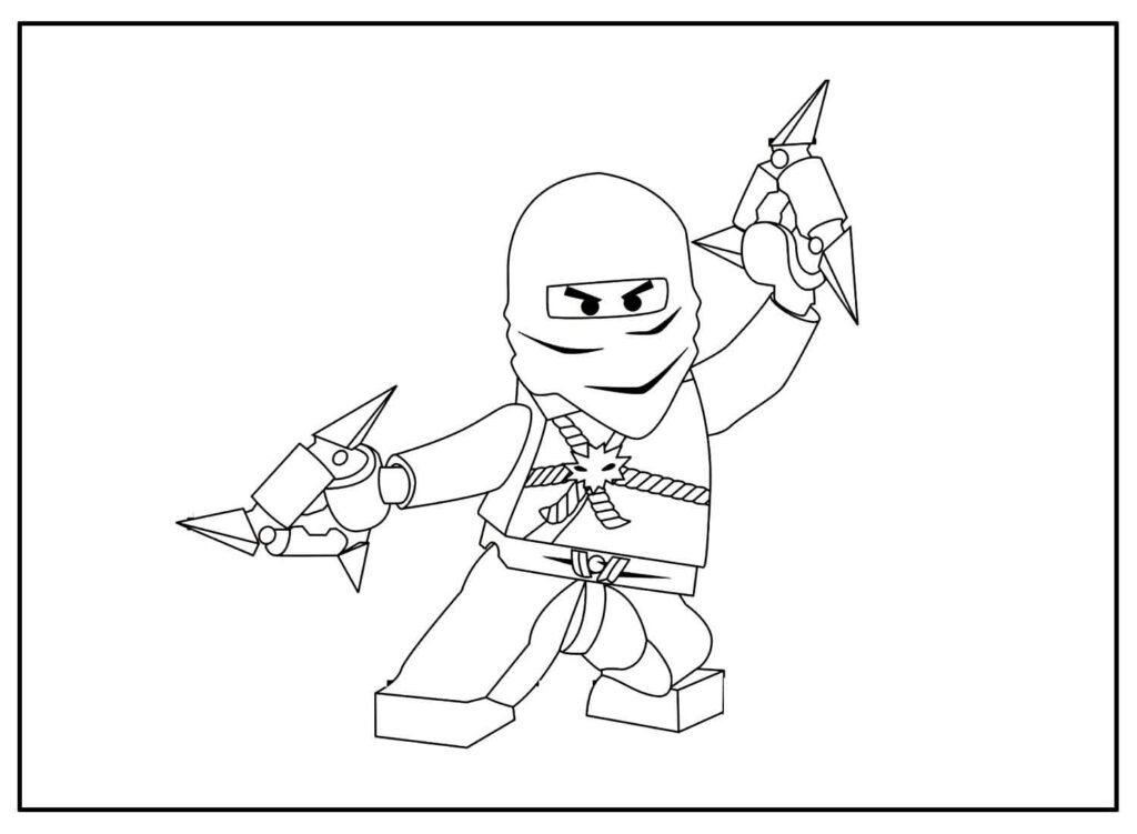 Desenhos de Ninja para colorir - Bora Colorir