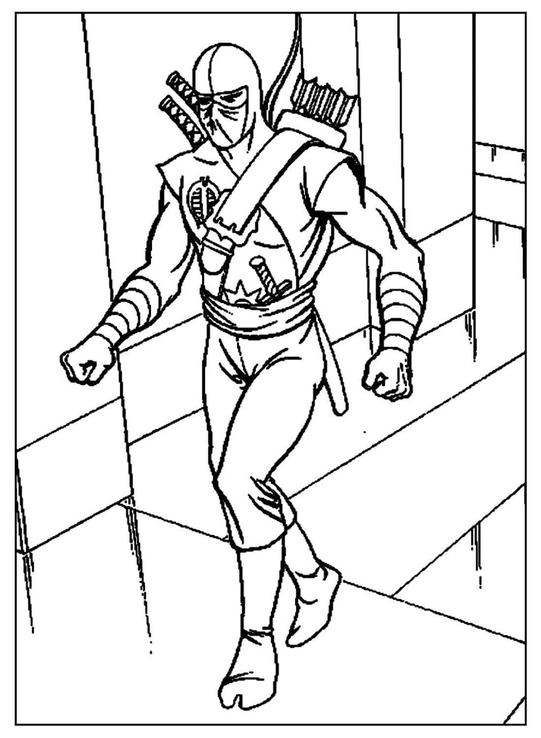 Desenhos de Ninja para Colorir e Imprimir