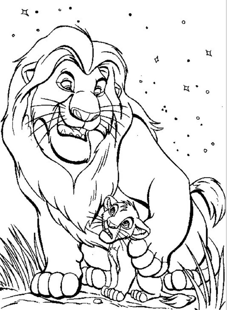 desenhos de o rei leao para colorir 15