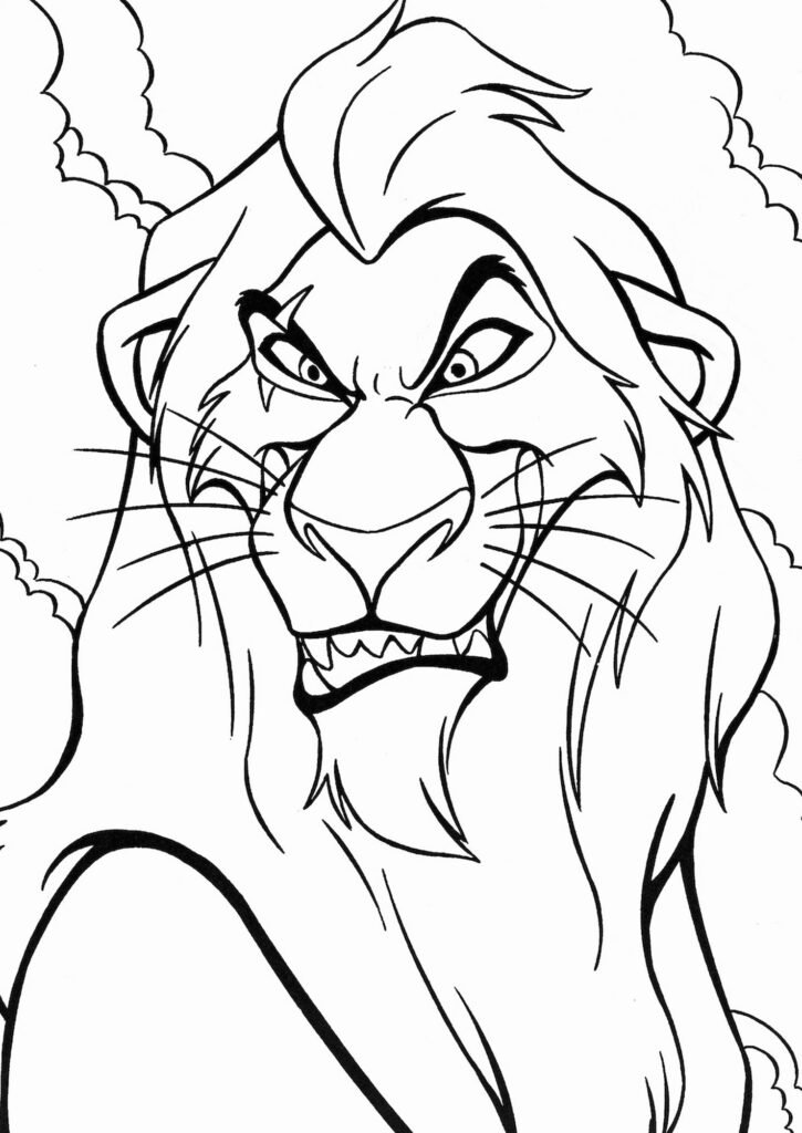 desenhos de o rei leao para colorir 4
