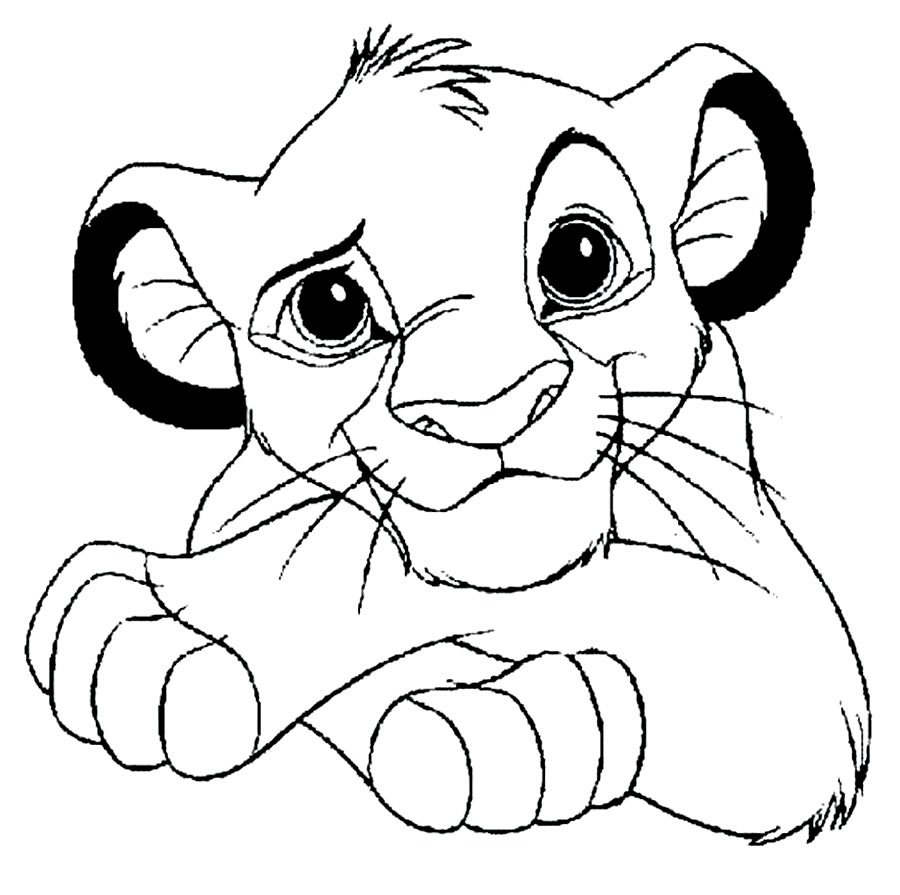 desenhos de o rei leao para colorir 5