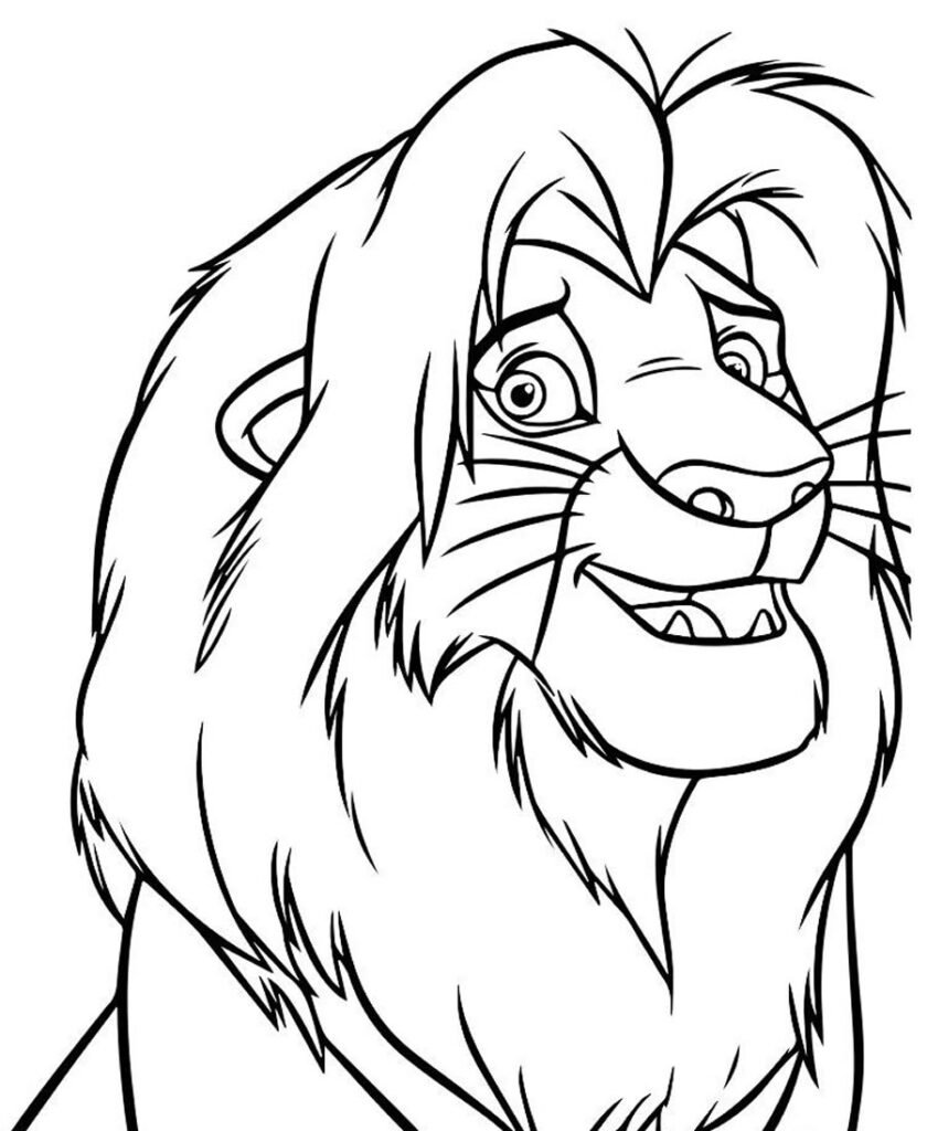 desenhos de o rei leao para colorir 7