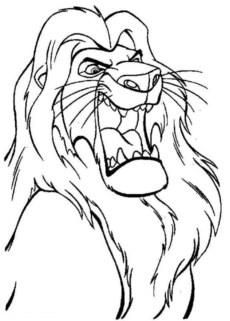 desenhos de o rei leao para colorir 8