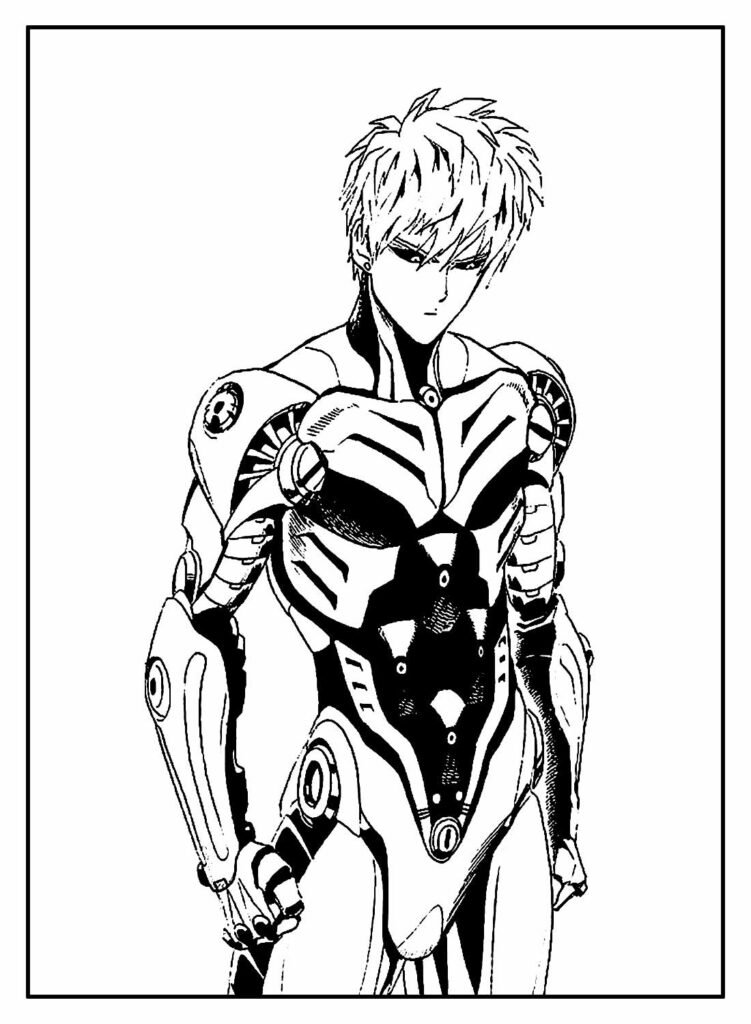 desenhos de one punch man para colorir 30 751x1024 1