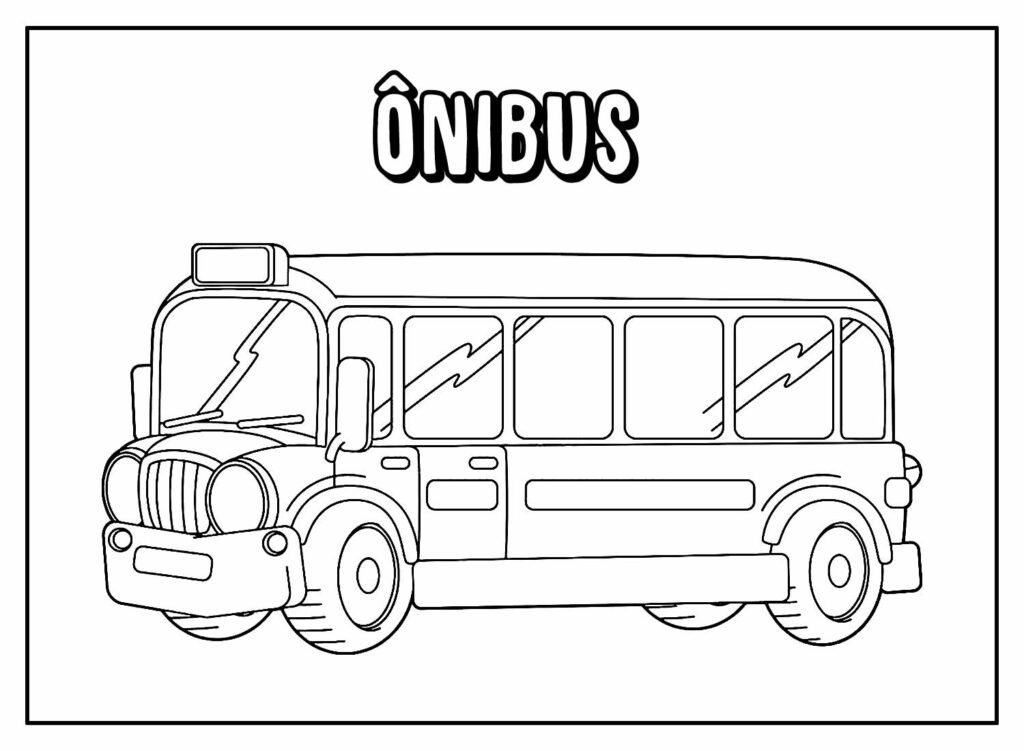 desenhos de onibus para colorir 12