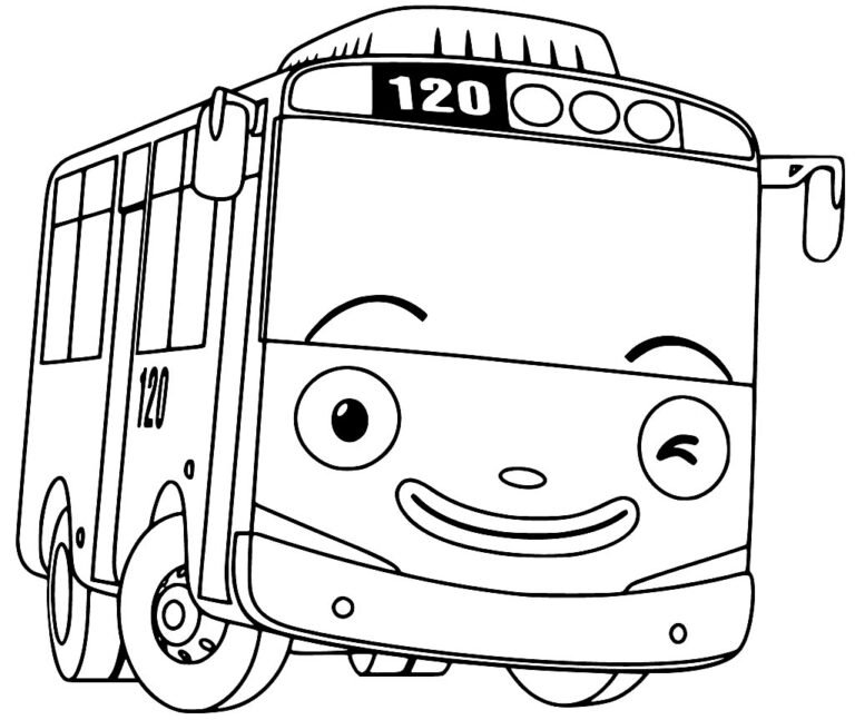 Desenhos de Ônibus para Colorir e Imprimir