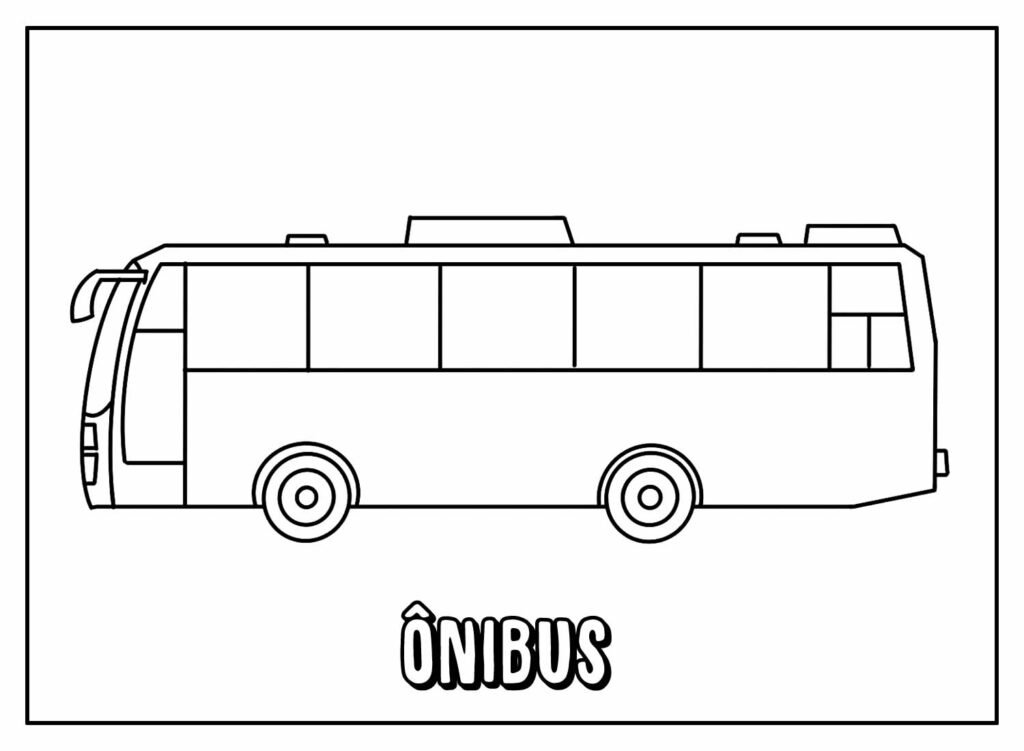 desenhos de onibus para colorir 6