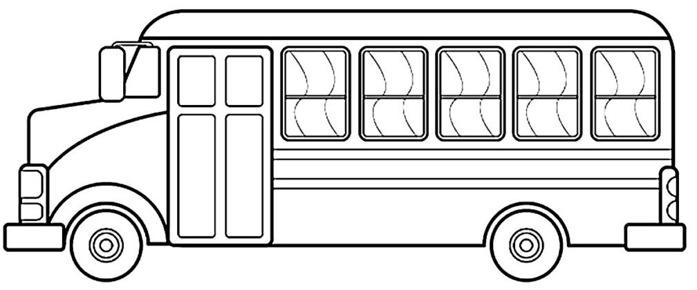 Desenhos de Ônibus para Colorir e Imprimir
