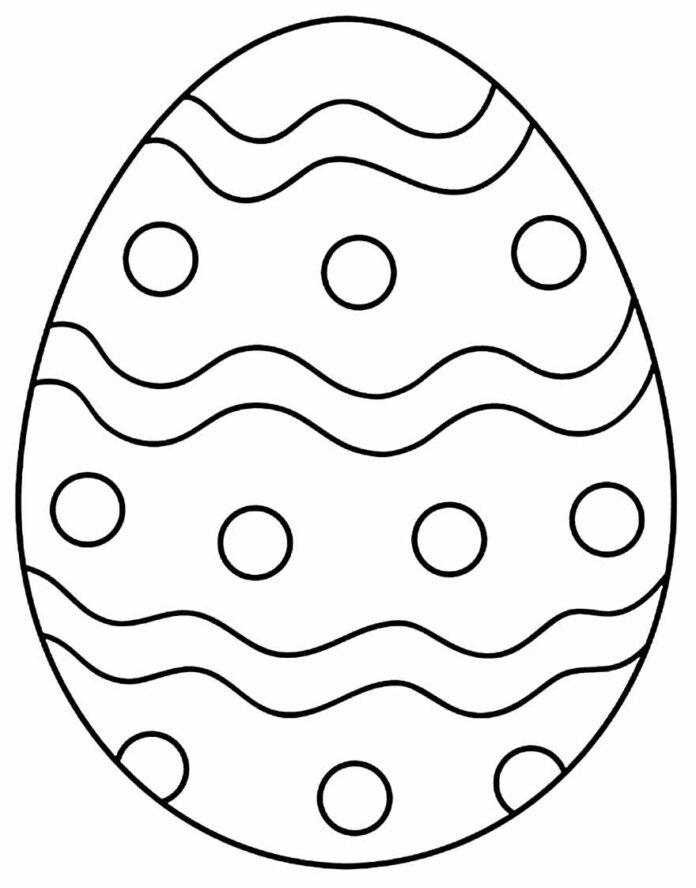 Desenhos de Ovos de Páscoa para Colorir e Imprimir