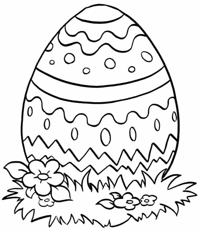 Desenhos de Ovos de Páscoa para Colorir e Imprimir