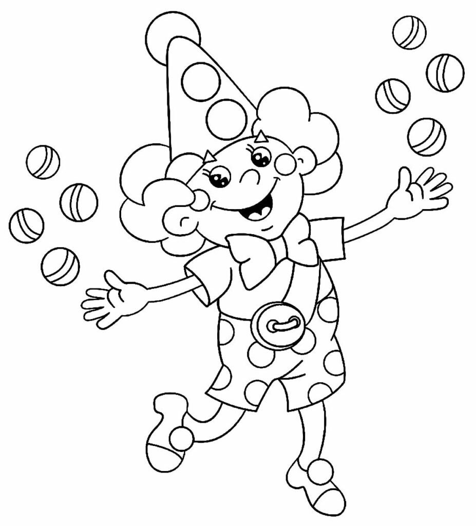 desenhos de palhaco para colorir 11