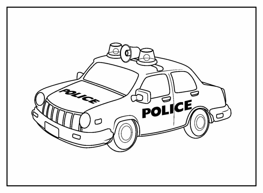 desenhos de policial para colorir 2