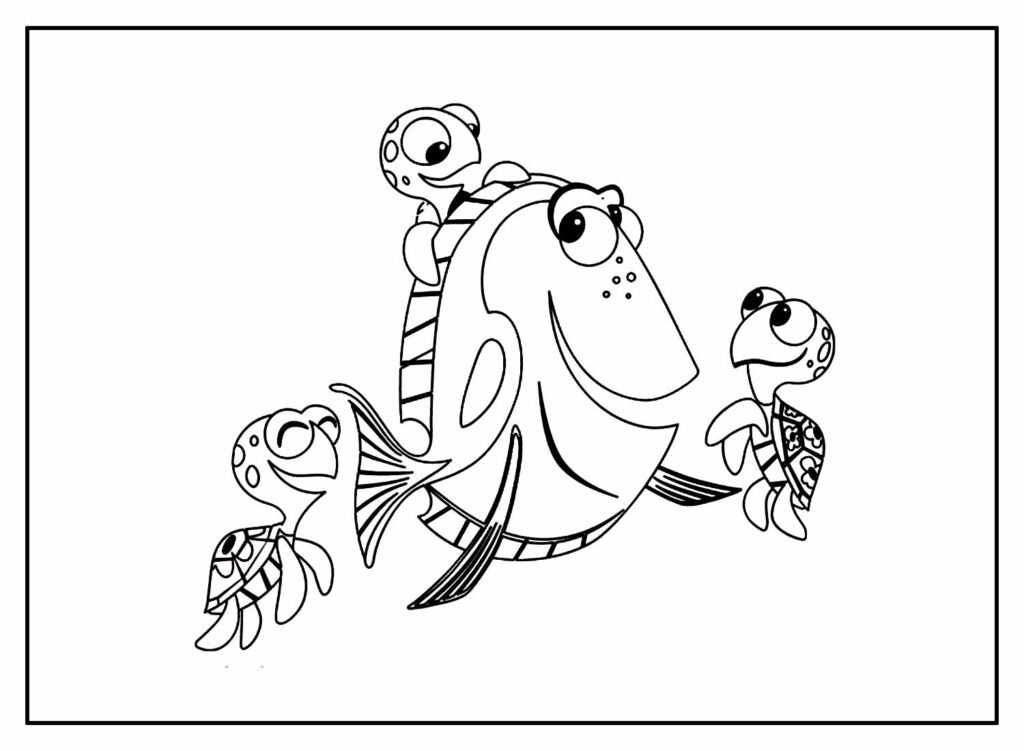 desenhos de procurando dory 21
