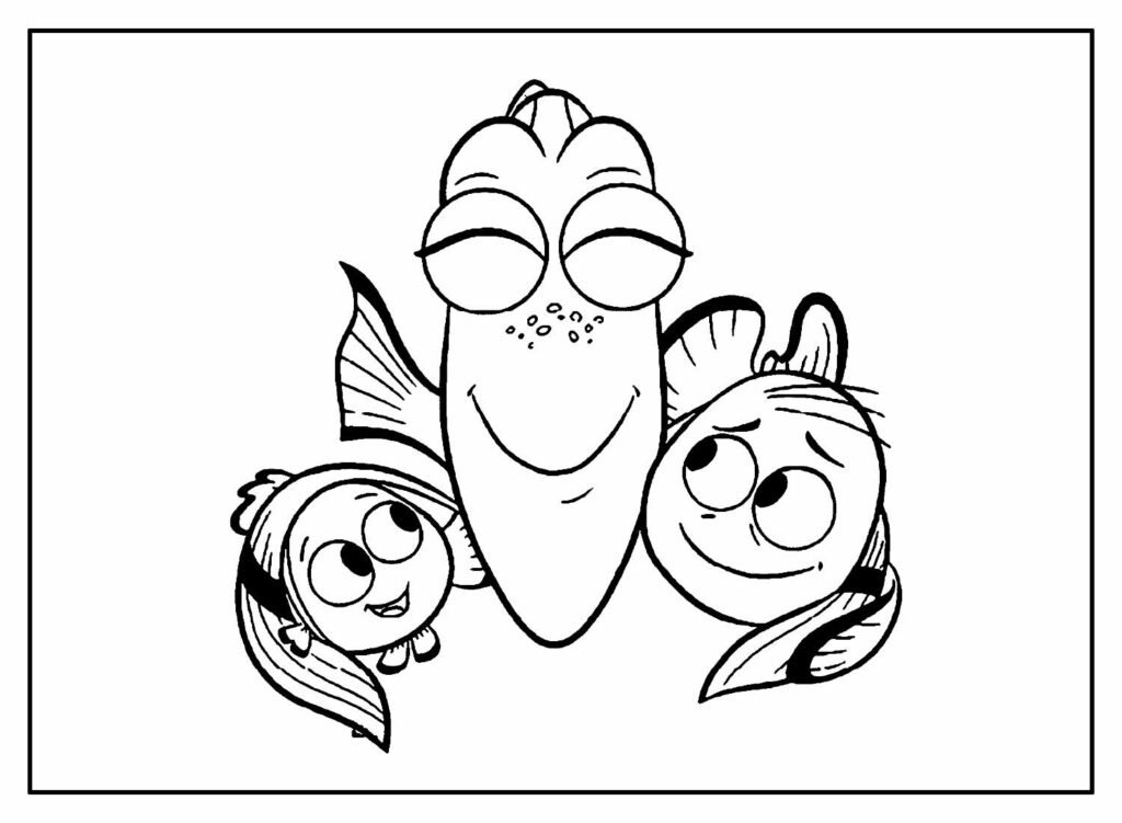 desenhos de procurando dory 7