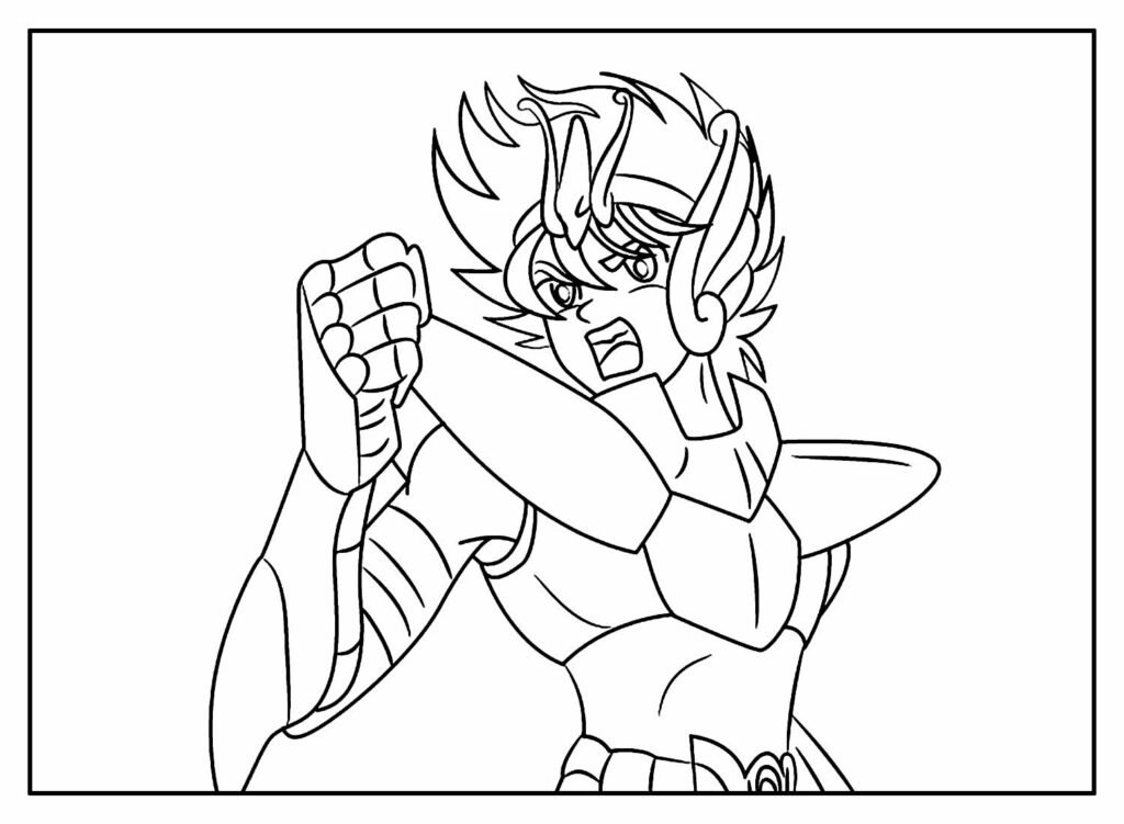desenhos de seiya para colorir 8 1024x751 1