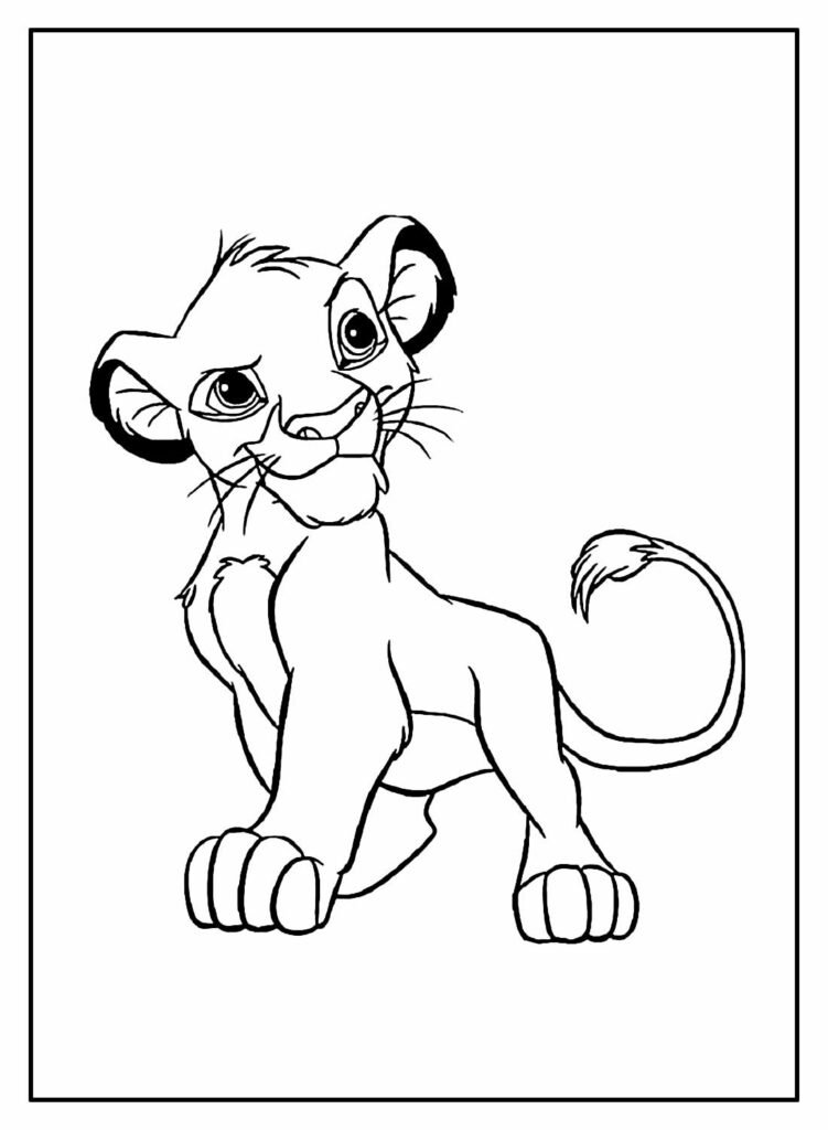 desenhos de simba para colorir 18