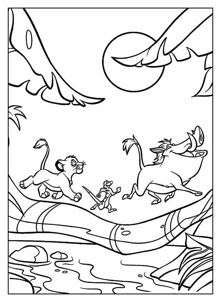 desenhos de simba para colorir 21