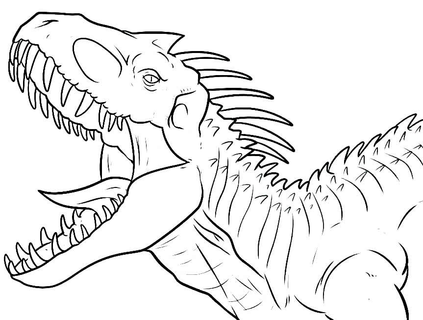 desenhos de t rex para colorir 10