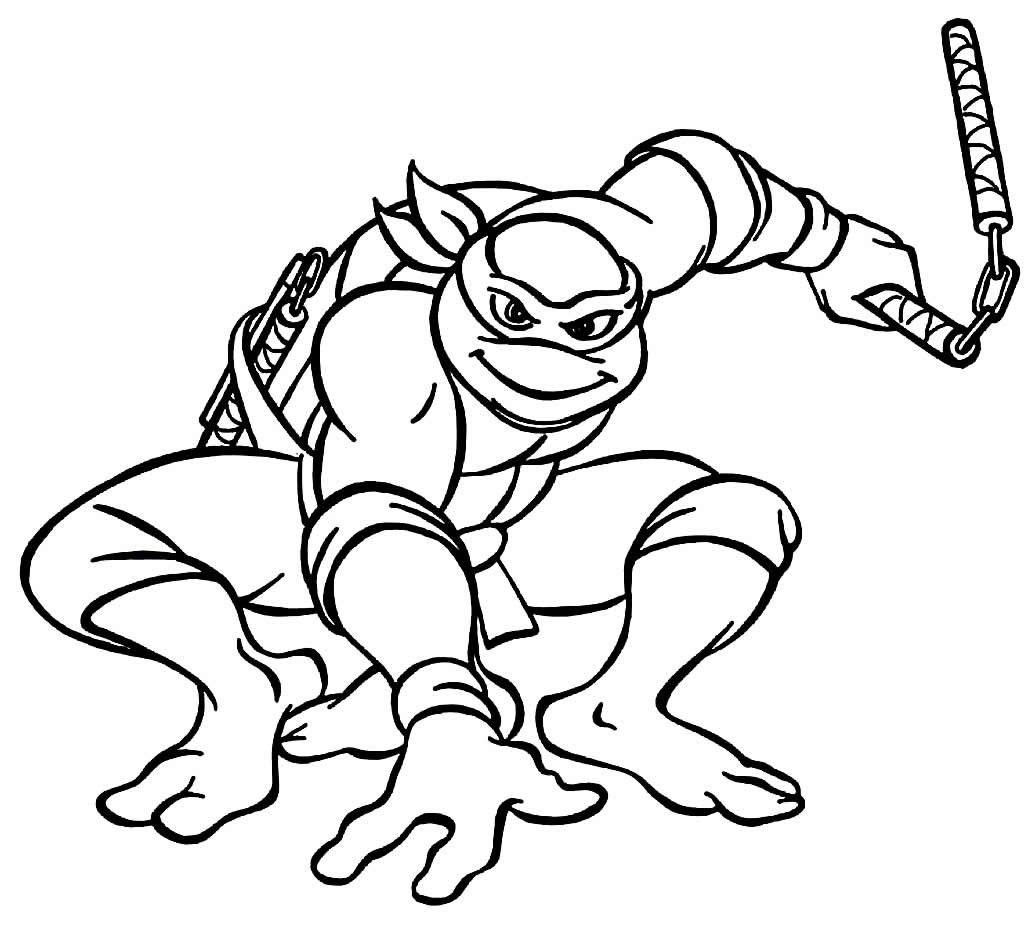 Desenhos das Tartarugas Ninja para Colorir e Imprimir