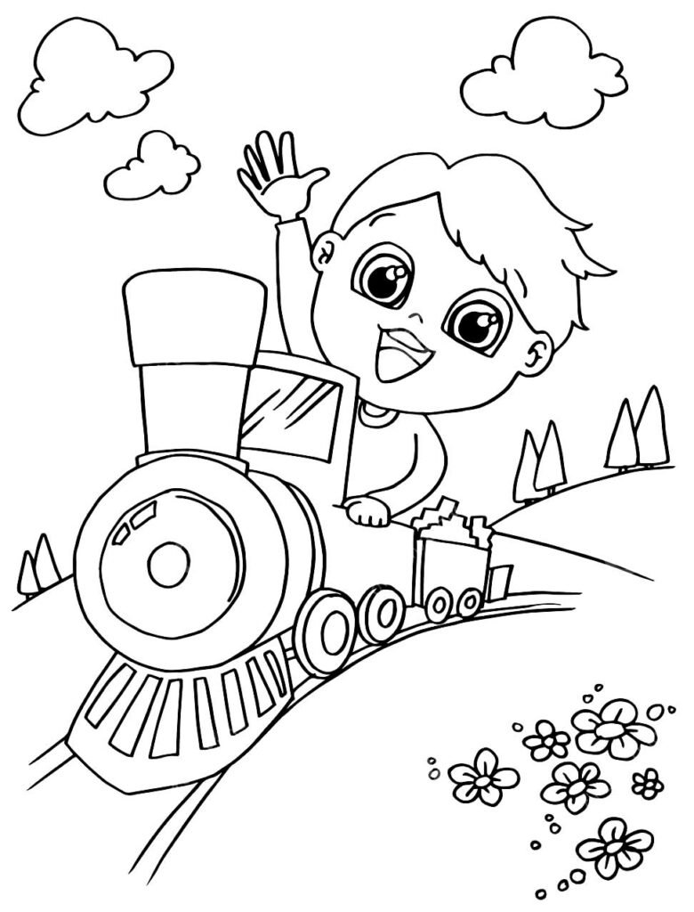 desenhos de trenzinho para colorir 6 1