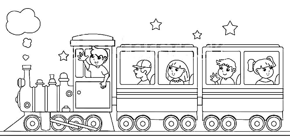 desenhos de trenzinho para colorir 8 1