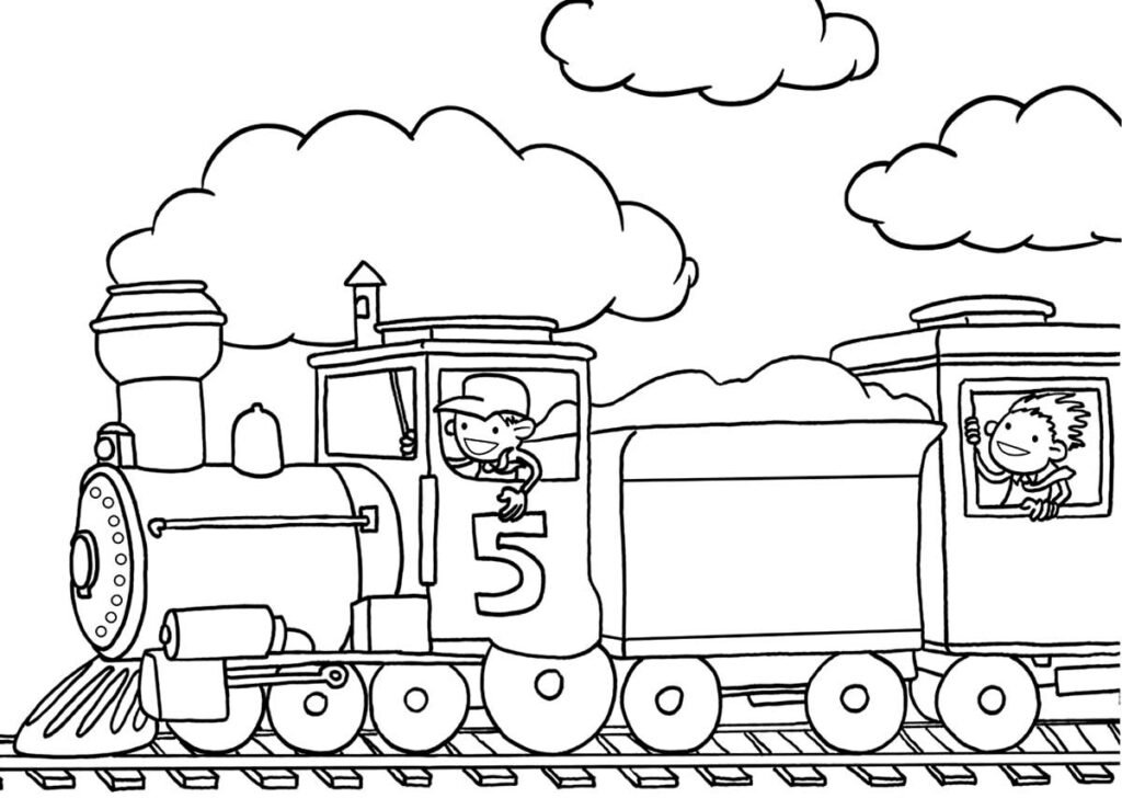 desenhos de trenzinho para colorir 9 1