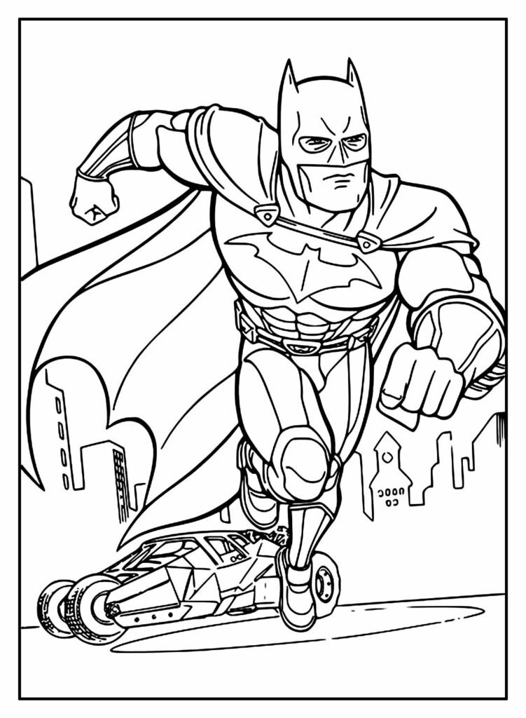 desenhos do batmovel para colorir 21