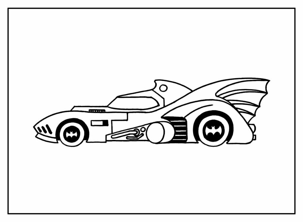 desenhos do batmovel para colorir 22