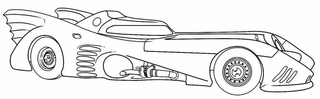 desenhos do batmovel para colorir 3