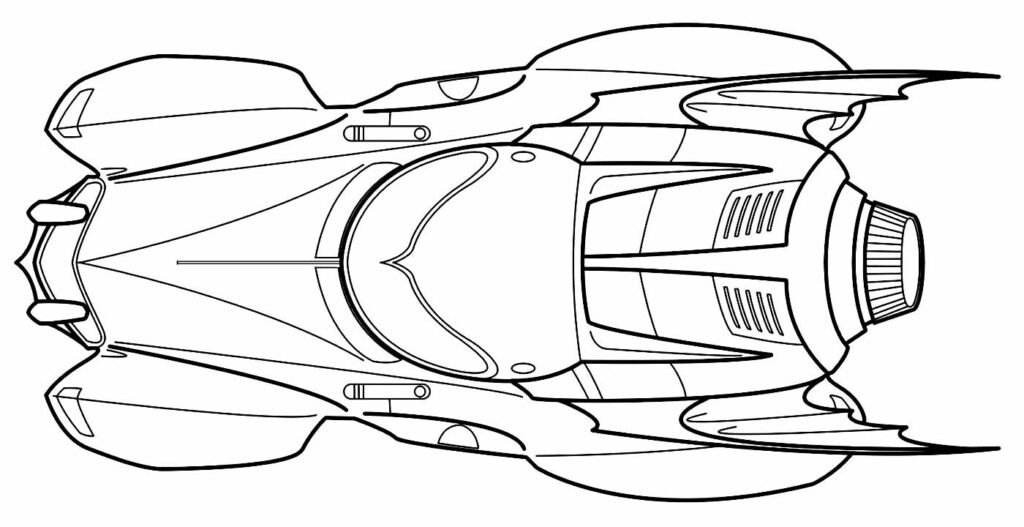 desenhos do batmovel para colorir 4