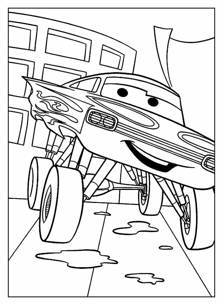 desenhos do filme carros para colorir 12