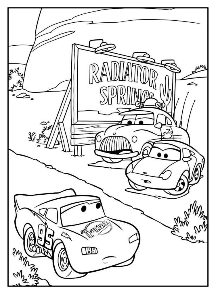 desenhos do filme carros para colorir 18