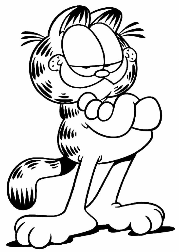 desenhos do garfield para colorir 10