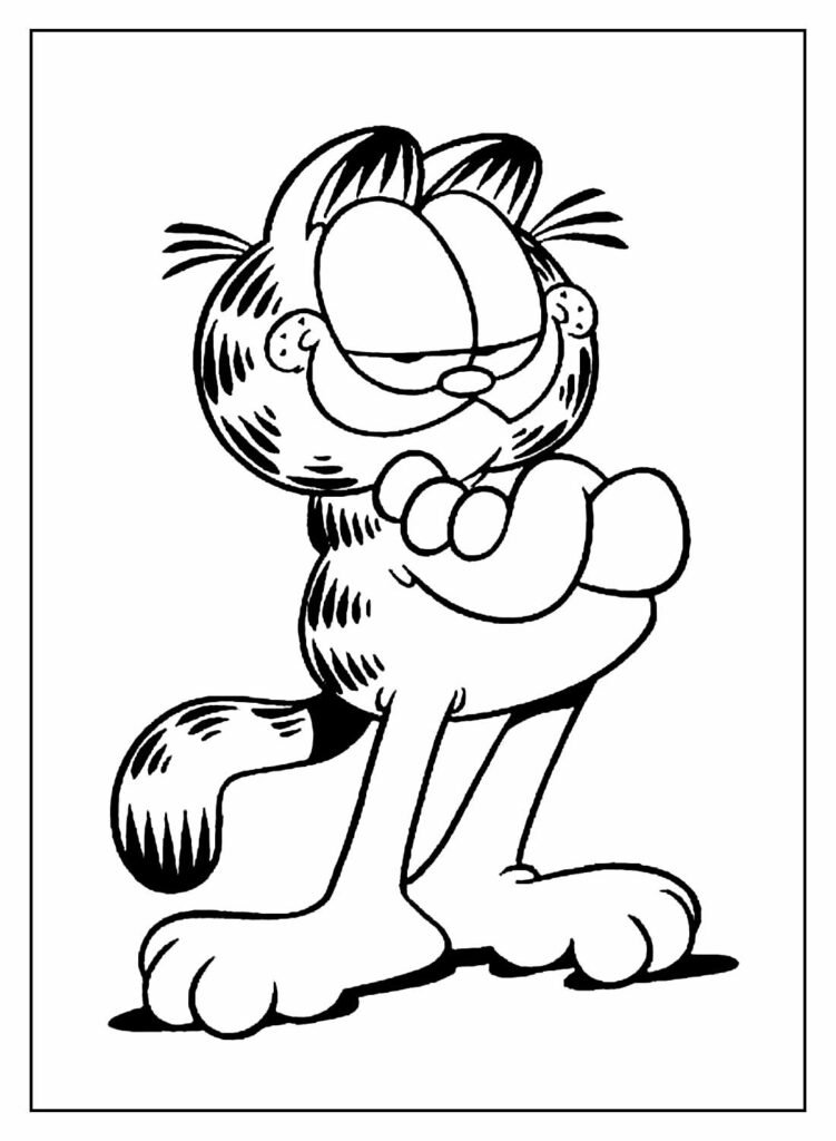 desenhos do garfield para colorir 11