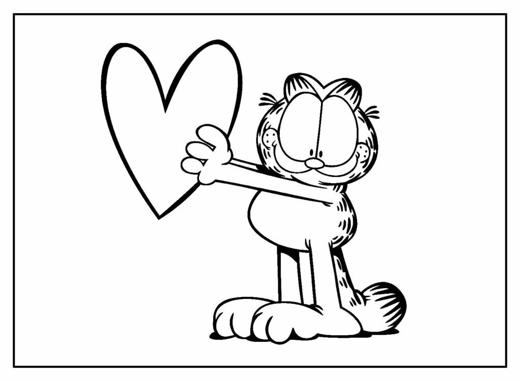 desenhos do garfield para colorir 14