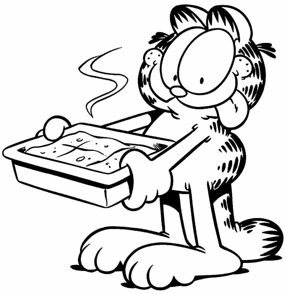 desenhos do garfield para colorir 16