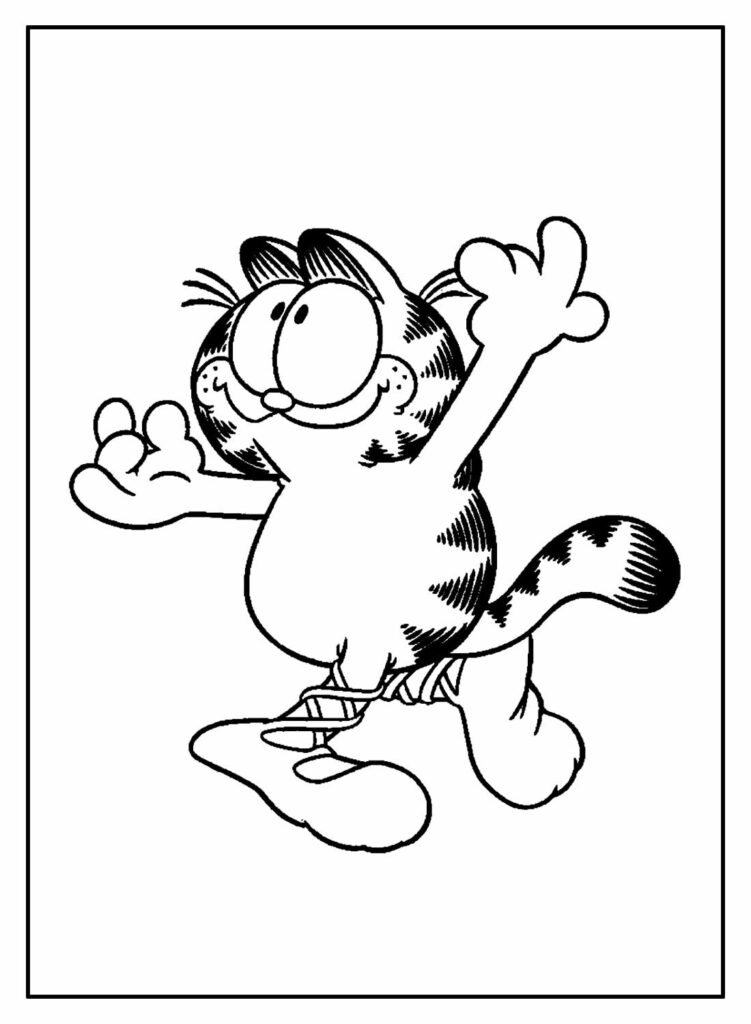 desenhos do garfield para colorir 17