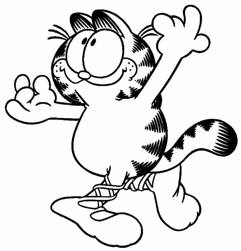 Desenhos do Garfield para Colorir e Imprimir