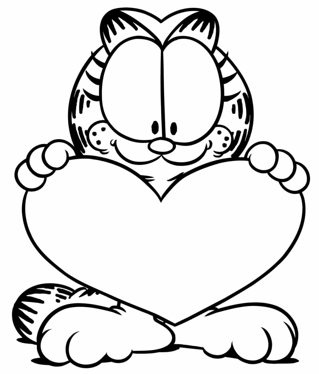 Desenhos do Garfield para Colorir e Imprimir