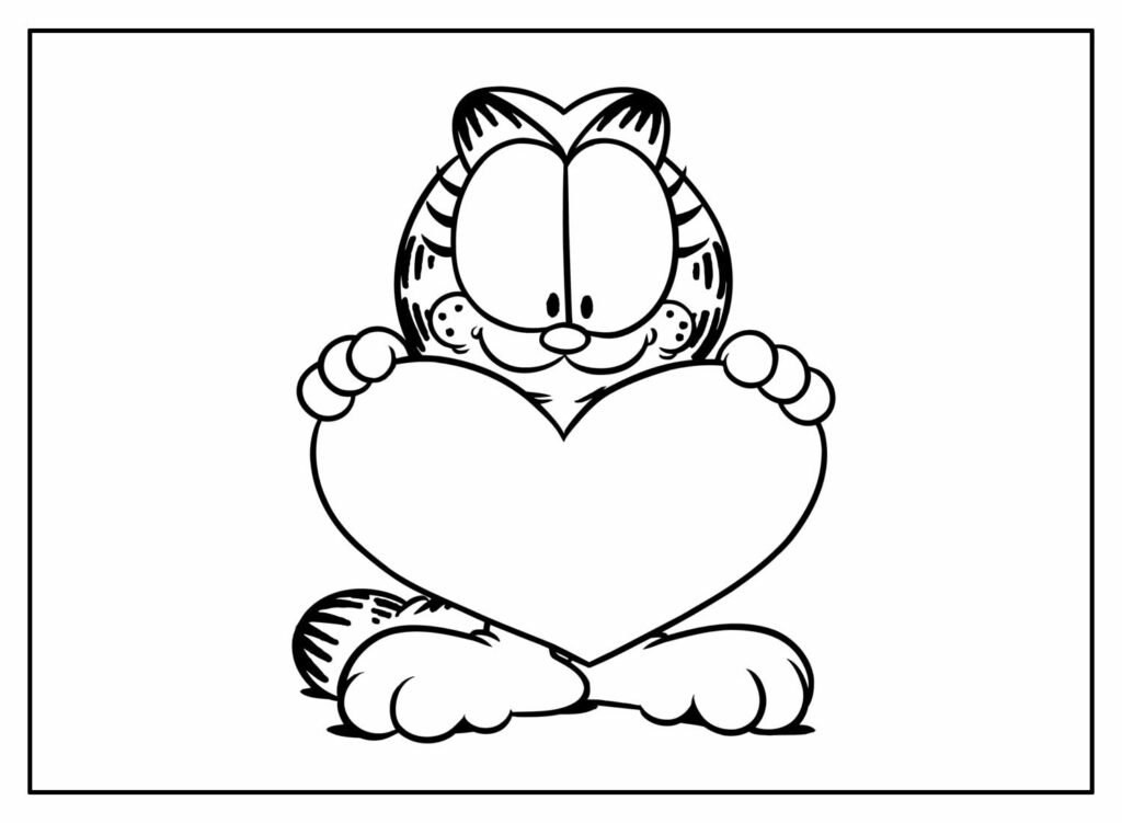 desenhos do garfield para colorir 21