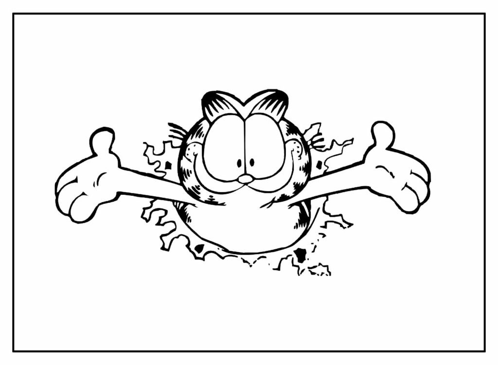 desenhos do garfield para colorir 24