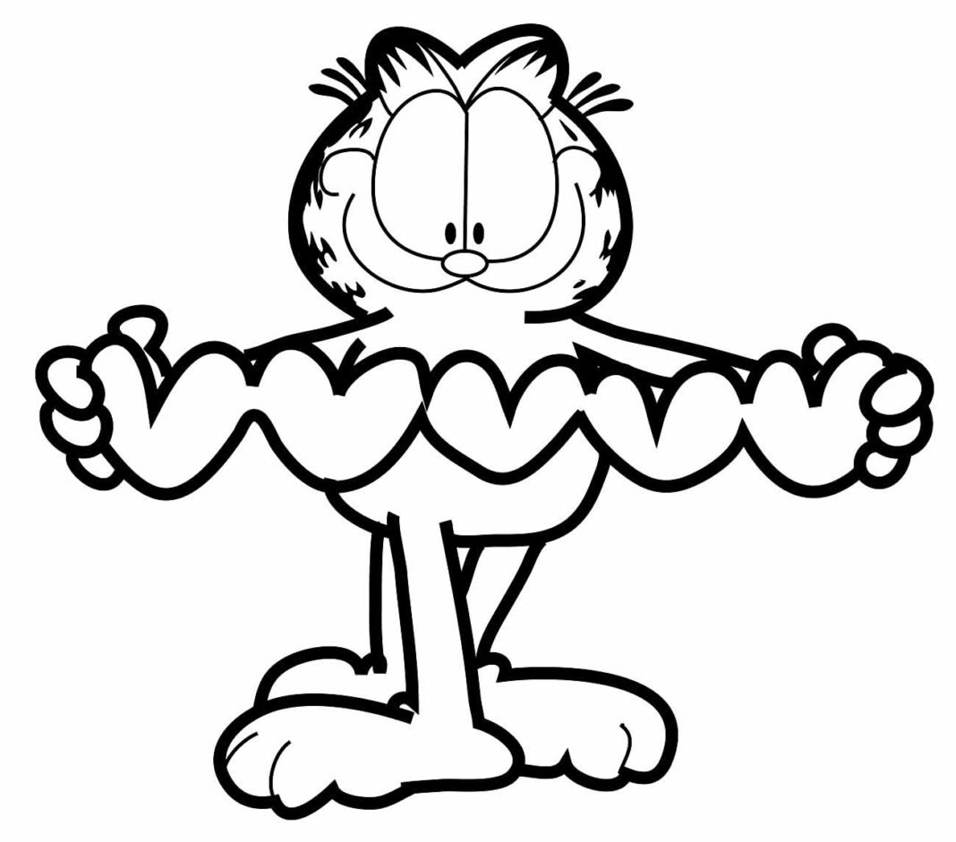 Desenhos do Garfield para Colorir e Imprimir