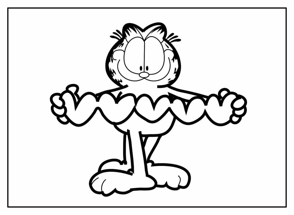 desenhos do garfield para colorir 26