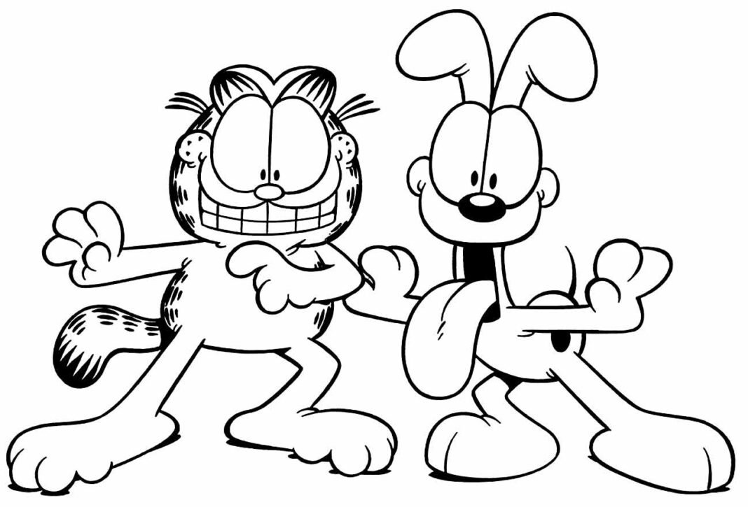 Desenhos do Garfield para Colorir e Imprimir