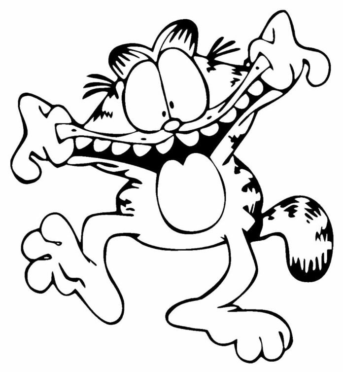 Desenhos do Garfield para Colorir e Imprimir