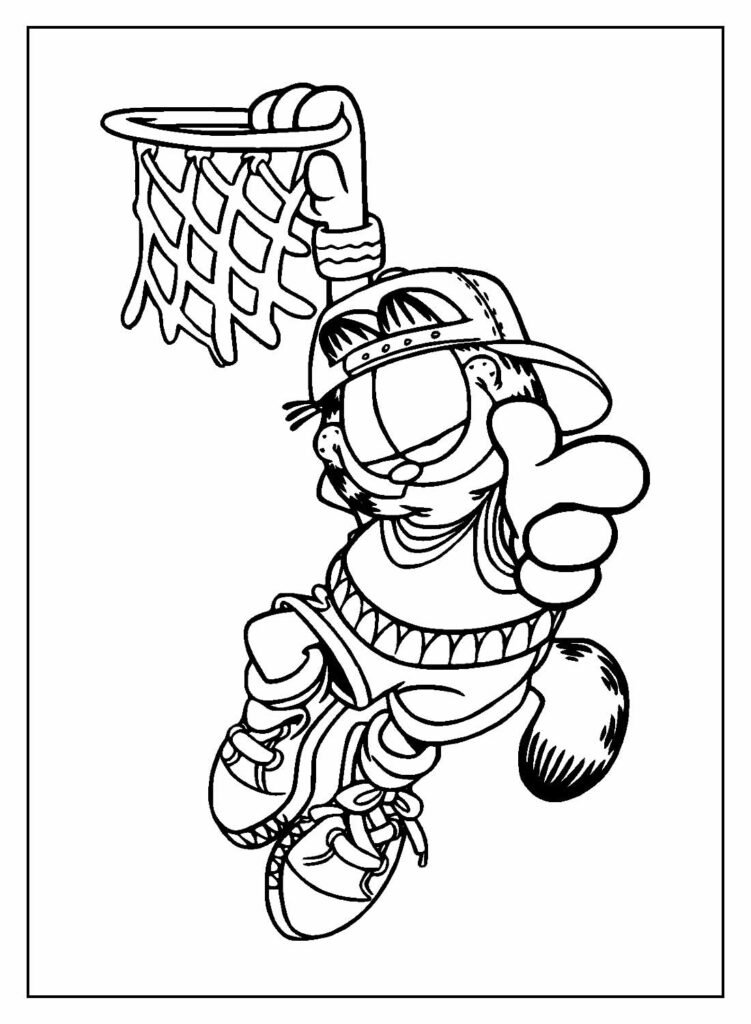 desenhos do garfield para colorir 32