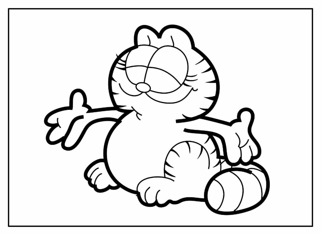 desenhos do garfield para colorir 33