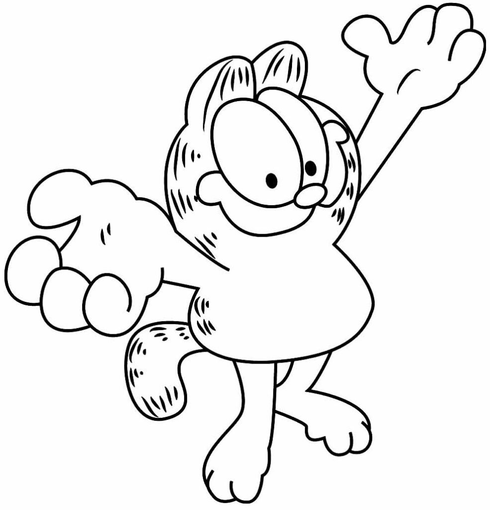 desenhos do garfield para colorir 5